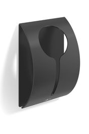 Zack Colgador Adhesivo Peco Negro 5x2,7x7,4 cm - Fácil Instalación Sin Taladrar